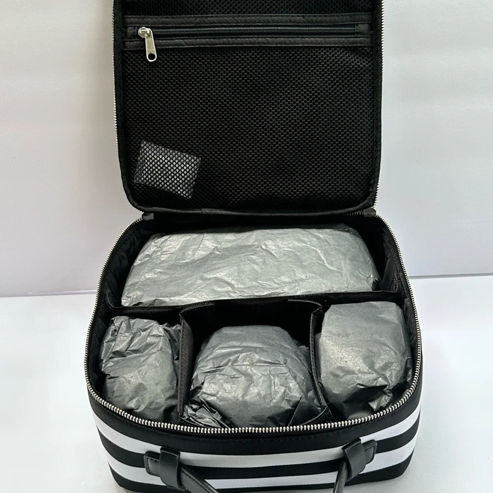 Sephora X ToTheMarket Black Cosmetic Bag NWT